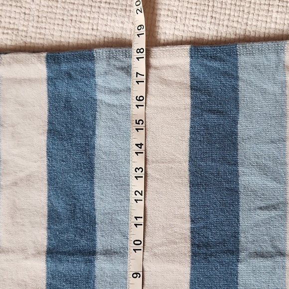 NWOT 1942 AC sciarpa Tonali wool/cashmere blue/white stripe scarf - Picture 6 of 7